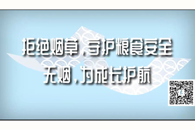 鸡巴插进骚逼里爆操拒绝烟草，守护粮食安全